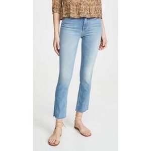 MOTHER The Mid Rise Dazzler Ankle Fray Jeans in Jackpot 28”